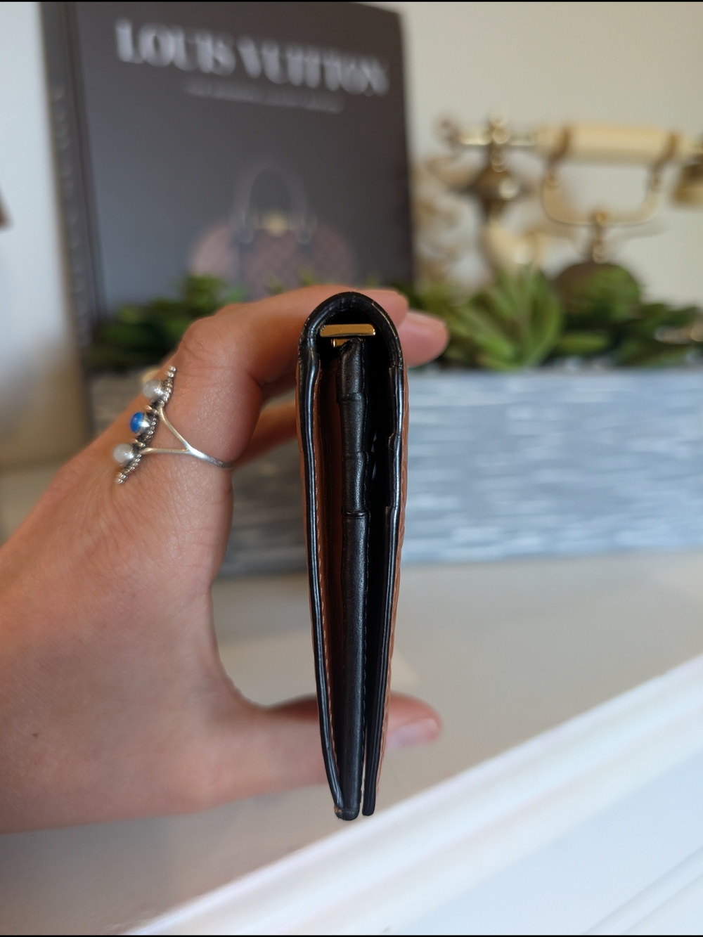 (SOLD) Loewe Embossed Leather Card Holder - Picture 10 of 14